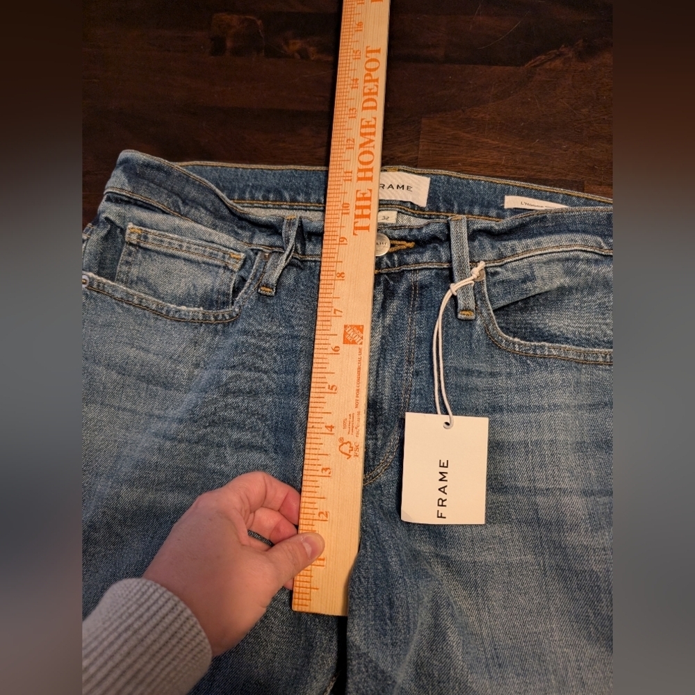 Frame Denim L'Homme Slim Straight Leg Jeans, Women's 32x29, NWT - Picture 7 of 9